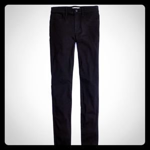 Madewell black road tripper skinny jeans